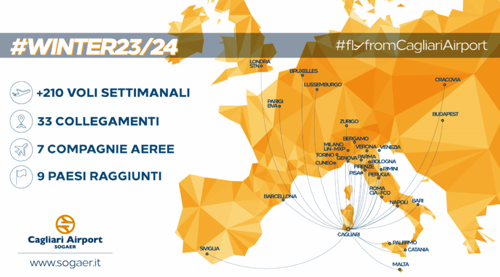 aerei stagione invernale Cagliari